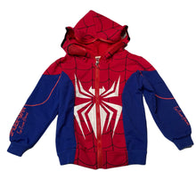 Load image into Gallery viewer, Boys lightweight, SPIDER-MAN zip hoodie sweater, EUC, size 5,  