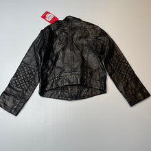 Load image into Gallery viewer, Girls Ollies Place, black faux leather jacket, NEW, size 6,  