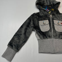 Load image into Gallery viewer, Girls CARBONE, soft fleece zip hoodie sweater, GUC, size 6,  