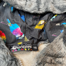 Load image into Gallery viewer, Girls CARBONE, soft fleece zip hoodie sweater, GUC, size 6,  