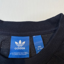 Load image into Gallery viewer, Boys Adidas, navy lightweight sweater / jumper, EUC, size 12-13,  