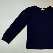 Load image into Gallery viewer, unisex B Collection, navy fleece lined sweater / jumper, EUC, size 6,  