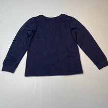 Load image into Gallery viewer, unisex B Collection, navy fleece lined sweater / jumper, EUC, size 6,  