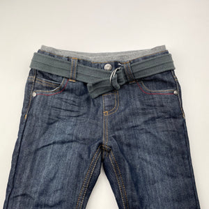 Boys Sprout, dark denim jeans, elasticated, Inside leg: 32.5cm, EUC, size 2,  