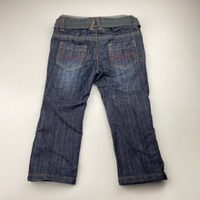 Load image into Gallery viewer, Boys Sprout, dark denim jeans, elasticated, Inside leg: 32.5cm, EUC, size 2,  