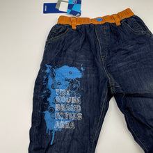 Load image into Gallery viewer, Boys KOUBA, lightweight denim pants, elasticated, Inside leg: 42.5cm, NEW, size 6,  