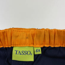 Load image into Gallery viewer, Boys TASSO, navy cotton cargo pants, elasticated, Inside leg: 43.5cm, EUC, size 6,  