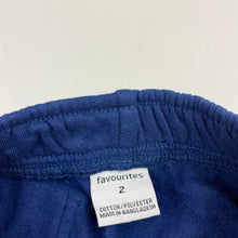 Load image into Gallery viewer, unisex Favourites, fleece lined track pants, elasticated, Inside leg: 35.5cm, EUC, size 2,  