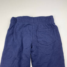 Load image into Gallery viewer, unisex Favourites, navy fleece lined track pants, elasticated, Inside leg: 35cm, EUC, size 2,  