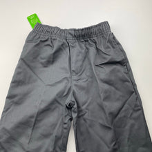 Load image into Gallery viewer, Boys Target, grey school pants, elasticated, Inside leg: 48cm, NEW, size 6,  