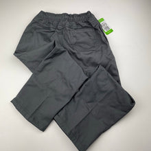 Load image into Gallery viewer, Boys Target, grey school pants, elasticated, Inside leg: 48cm, NEW, size 6,  