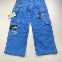 Load image into Gallery viewer, Boys AZIZ bebe, stretch corduroy pants, elasticated, Inside leg: 43cm, NEW, size 5,  