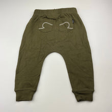 Load image into Gallery viewer, unisex Rock Your Baby, khaki stretchy casual pants, elasticated, GUC, size 2,  