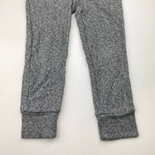 Load image into Gallery viewer, Girls GAP, grey/silver metallic casual pants, elasticated, Inside leg: 40.5cm, GUC, size 4-5,  