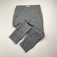 Load image into Gallery viewer, Girls GAP, grey/silver metallic casual pants, elasticated, Inside leg: 40.5cm, GUC, size 4-5,  