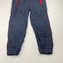Load image into Gallery viewer, Boys H&amp;T, dark denim pants, elasticated, Inside leg: 40cm, EUC, size 4,  