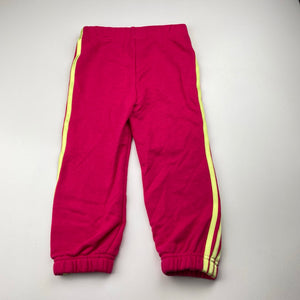 Girls Adidas, Monsters Inc track pants, elasticated, Inside leg: 31cm, EUC, size 2,  