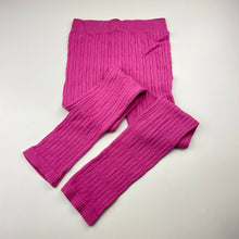 Load image into Gallery viewer, Girls Kids &amp; Co, ribbed stretchy leggings, Inside leg: 50cm, EUC, size 7,  