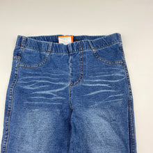 Load image into Gallery viewer, Girls Fun Spirit, soft knit denim leggings / jeggings, elasticated, Inside leg: 49cm, NEW, size 5,  