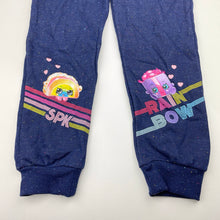 Load image into Gallery viewer, Girls Shopkins, fleece lined track pants, elasticated, no size, Inside leg: 48cm, EUC, size 6,  