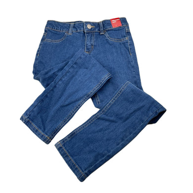 Girls Target, blue stretch denim jeans, adjustable, Inside leg: 54cm, EUC, size 7,  