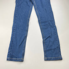 Load image into Gallery viewer, Girls Target, blue stretch denim jeans, adjustable, Inside leg: 54cm, EUC, size 7,  