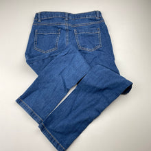 Load image into Gallery viewer, Girls Target, blue stretch denim jeans, adjustable, Inside leg: 54cm, EUC, size 7,  
