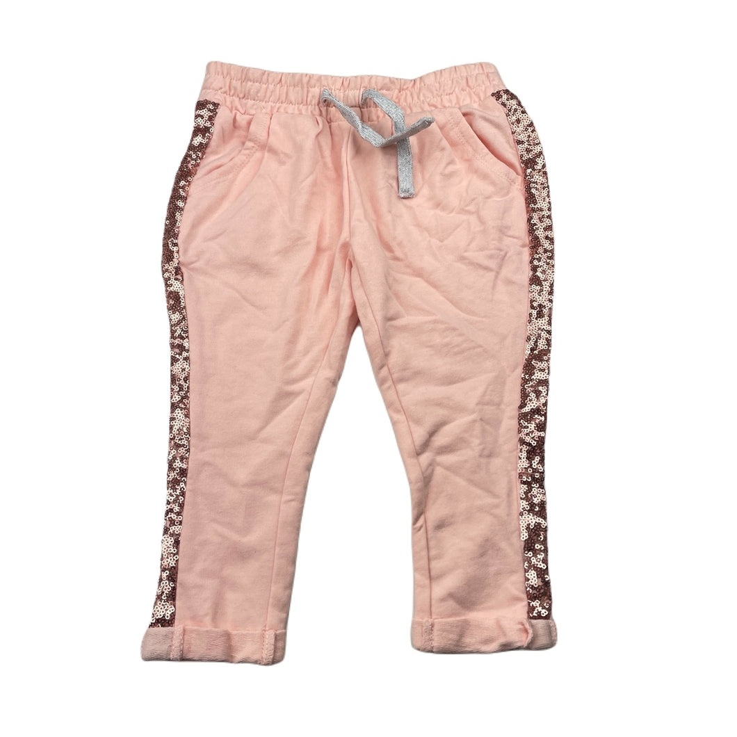 Girls H&T, embellished casual pants, elasticated, Inside leg: 28.5cm, EUC, size 1,  