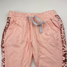 Load image into Gallery viewer, Girls H&amp;T, embellished casual pants, elasticated, Inside leg: 28.5cm, EUC, size 1,  