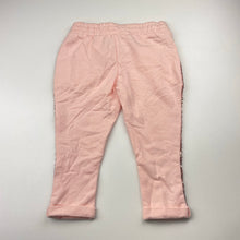 Load image into Gallery viewer, Girls H&amp;T, embellished casual pants, elasticated, Inside leg: 28.5cm, EUC, size 1,  