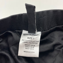 Load image into Gallery viewer, Girls Love 2 Dance, black sequin leggings / dance pants, Inside leg: 45cm, EUC, size 7,  