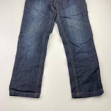 Load image into Gallery viewer, Boys Breakers, dark denim jeans, adjustable, inside leg: 47cm, NEW, size 5,  
