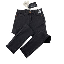Load image into Gallery viewer, Girls Cotton On, black stretch denim jeans, adjustable, Inside leg: 48cm, NEW, size 5,  