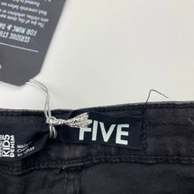 Load image into Gallery viewer, Girls Cotton On, black stretch denim jeans, adjustable, Inside leg: 48cm, NEW, size 5,  