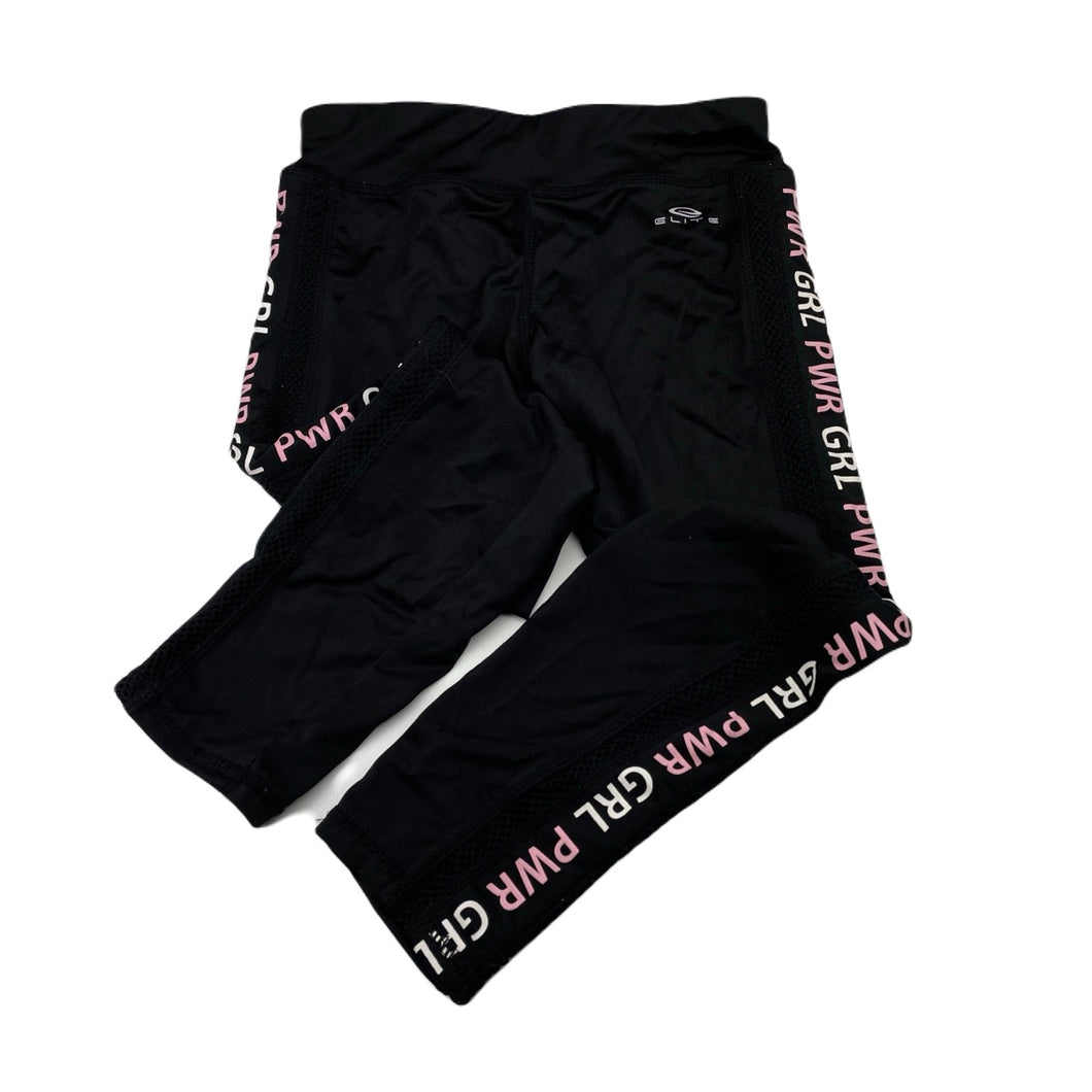 Girls Elite Action Sports, cropped sports / activewear leggings, Inside leg: 46cm, EUC, size 7,  