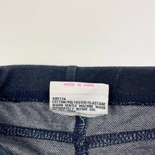 Load image into Gallery viewer, Girls Mango, stretchy denim leggings, cats, Inside leg: 47cm, EUC, size 5,  