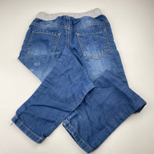 Load image into Gallery viewer, Boys Breakers, lightweight knit denim pants, elasticated, Inside leg: 50.5cm, GUC, size 5,  