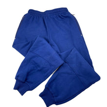 Load image into Gallery viewer, Boys LWR, blue fleece lined school track pants, Inside leg: 54cm, EUC, size 8,  