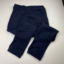 Load image into Gallery viewer, Girls Target, navy fleece lined track pants, Inside leg: 60cm, EUC, size 9,  
