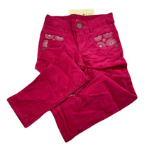 Load image into Gallery viewer, Girls Jack &amp; Milly, embroidered stretch corduroy pants, adjustable, Inside leg: 38.5cm, NEW, size 3,  