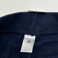 Load image into Gallery viewer, Girls Ta, navy fleece lined track pants, Inside leg: 66cm, NEW, size 10,  