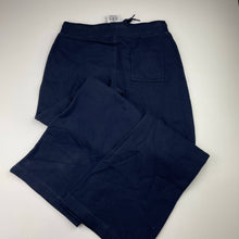 Load image into Gallery viewer, Girls Ta, navy fleece lined track pants, Inside leg: 66cm, NEW, size 10,  