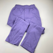 Load image into Gallery viewer, Girls Emerson, purple fleece lined track pants, Inside leg: 48.5cm, EUC, size 6,  