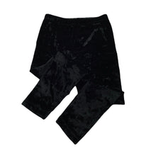 Load image into Gallery viewer, Girls Milkshake, black velour leggings, Inside leg: 39cm, EUC, size 4,  