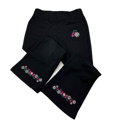 Girls Now, embroidered lightweight pants, elasticated, Inside leg: 37.5cm, FUC, size 3,  