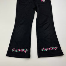 Load image into Gallery viewer, Girls Now, embroidered lightweight pants, elasticated, Inside leg: 37.5cm, FUC, size 3,  