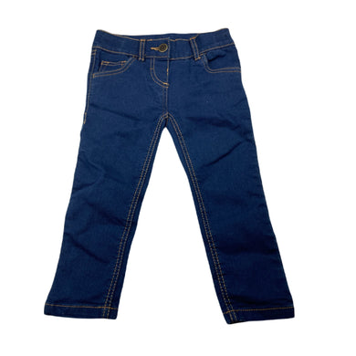 Girls H&T, lightweight stretch denim jeans, adjustable, Inside leg: 32cm, GUC, size 2,  