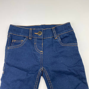 Girls H&T, lightweight stretch denim jeans, adjustable, Inside leg: 32cm, GUC, size 2,  