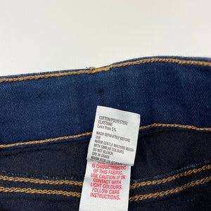 Girls H&T, lightweight stretch denim jeans, adjustable, Inside leg: 32cm, GUC, size 2,  