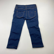 Load image into Gallery viewer, Girls H&amp;T, lightweight stretch denim jeans, adjustable, Inside leg: 32cm, GUC, size 2,  